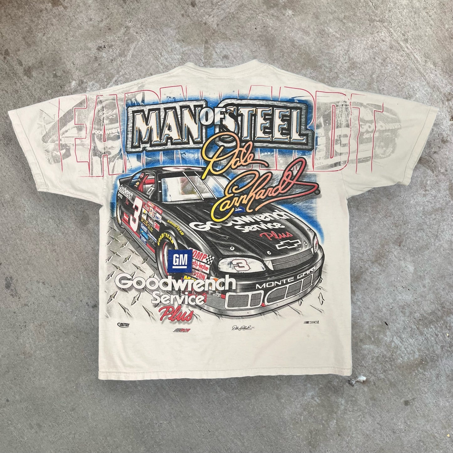 (L) Dale Earnhardt ‘Man of Steel’ AOP Tshirt