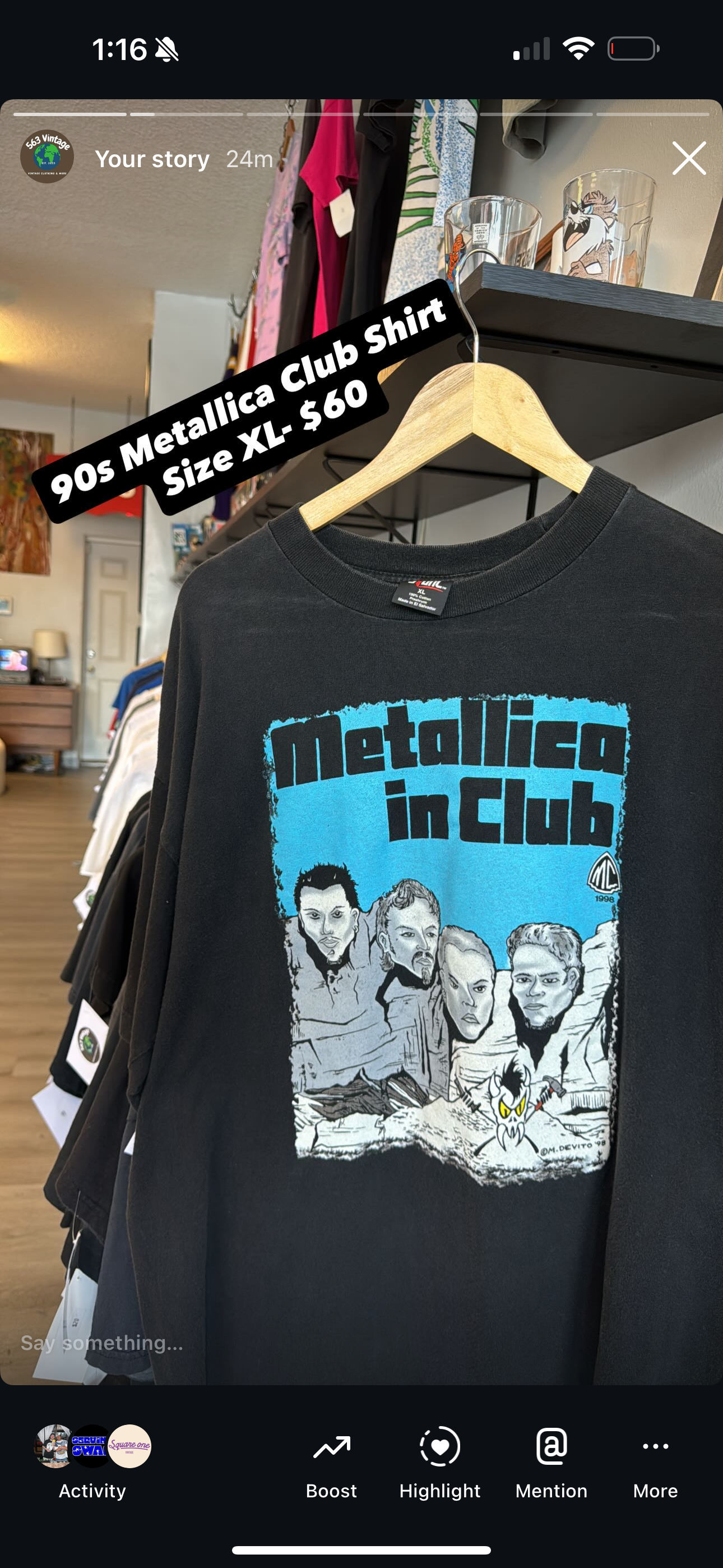 Metallica Fan Club Shirt 98