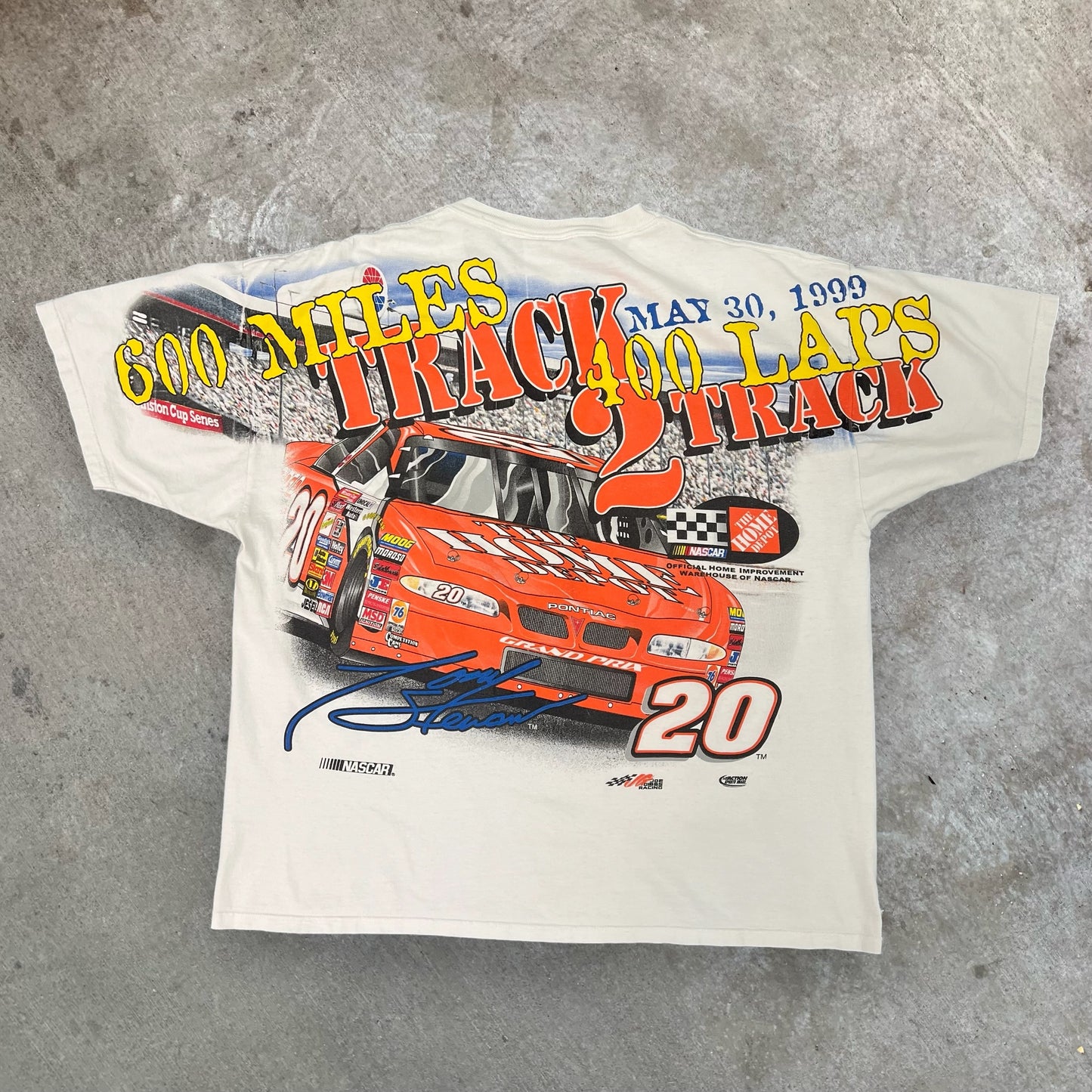 (XL) Tony Stewart ‘Back 2 Back’ AOP Tshirt