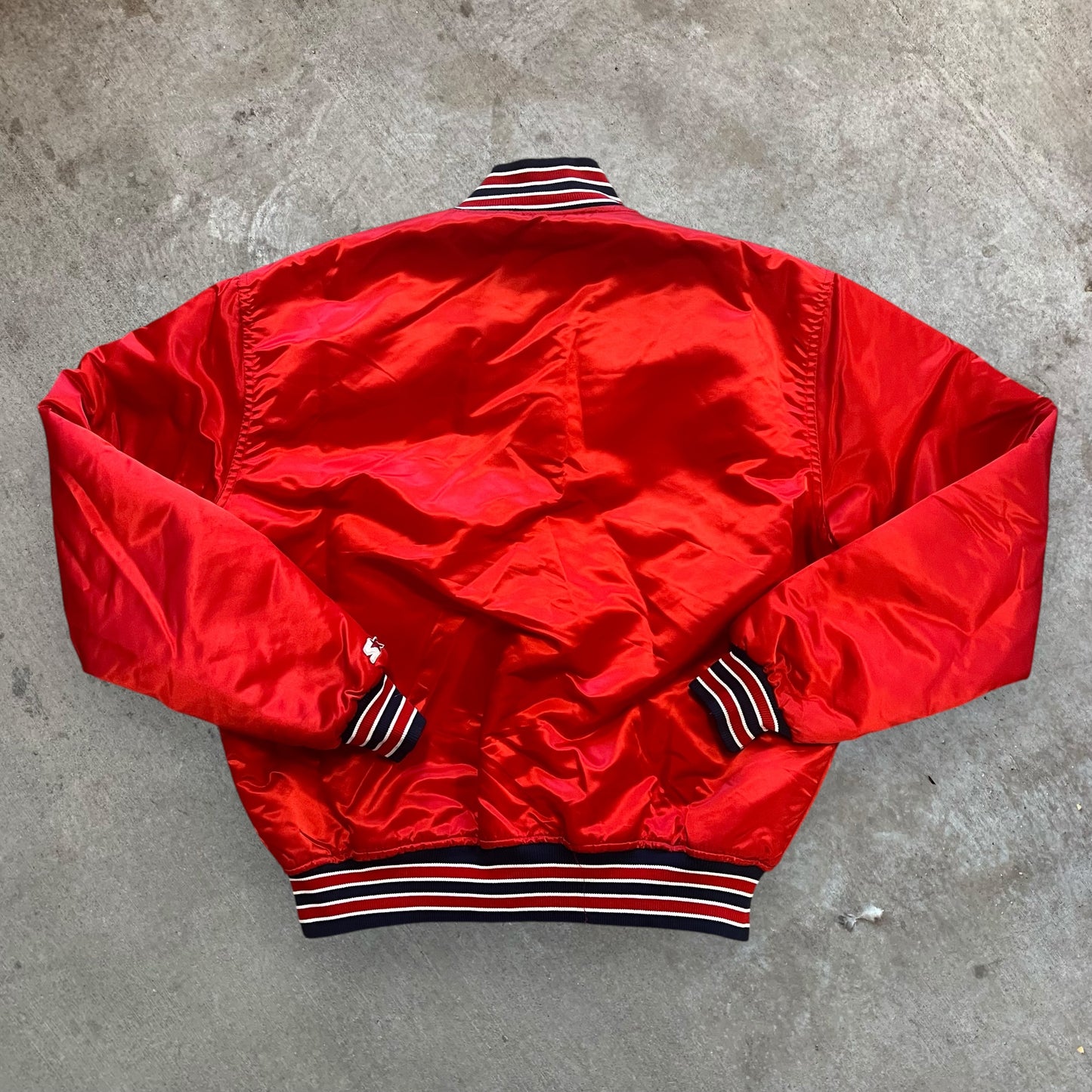 (XL) 80s St. Louis Cardinals Satin Starter Jacket