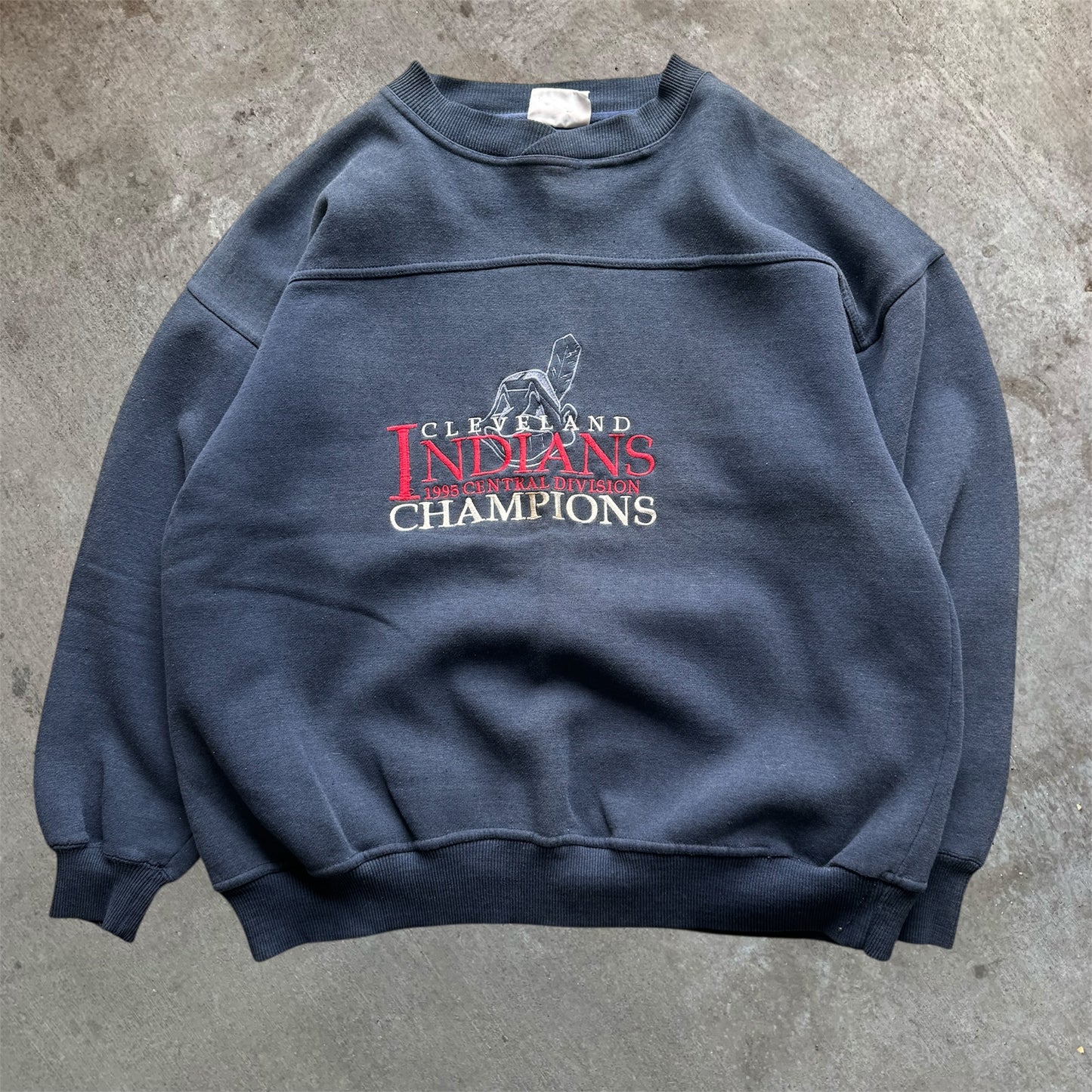 (XL) 90s Cleveland Indians Central Division Champions Crewneck
