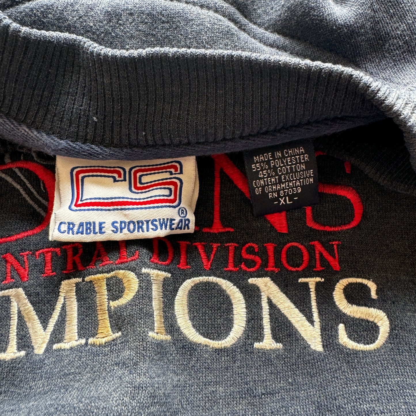 (XL) 90s Cleveland Indians Central Division Champions Crewneck