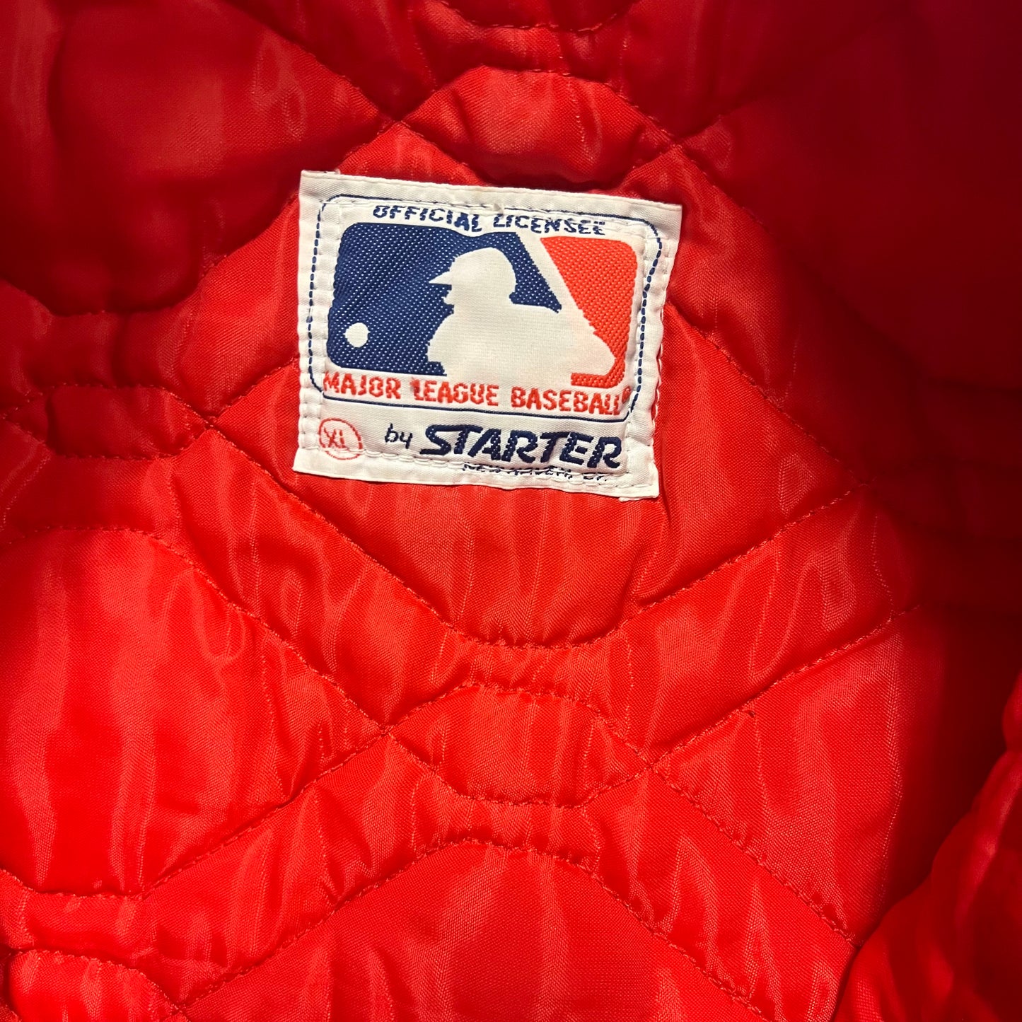 (XL) 80s St. Louis Cardinals Satin Starter Jacket