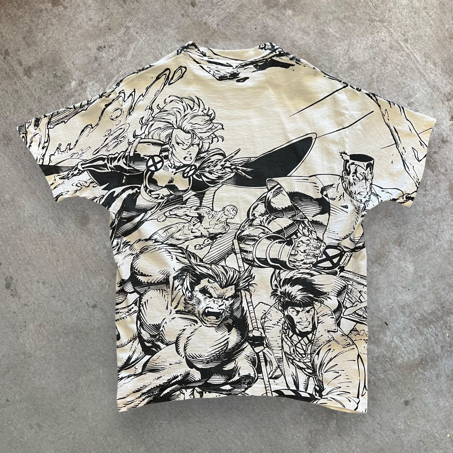 (L) 1991 Rare Mega Print T-shirt