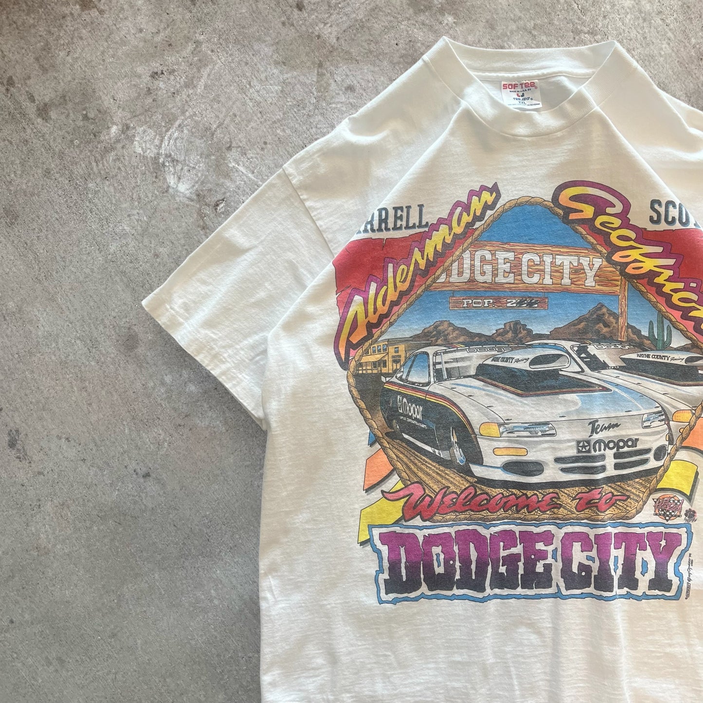 (XXL) 90s ‘Dodge City’ Racing Tshirt