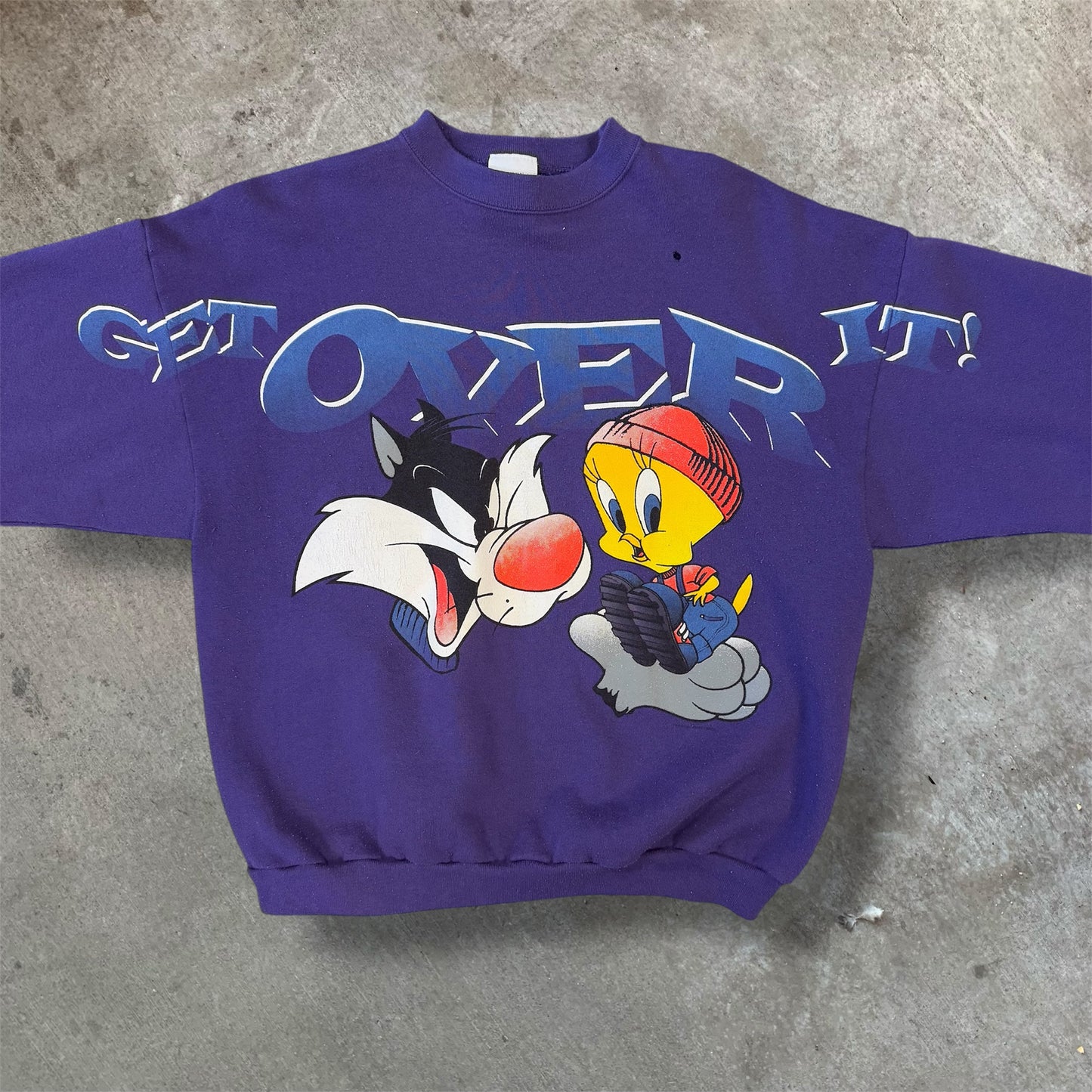 (XL) 90s ‘Get Over It” Looney Tunes Crewneck