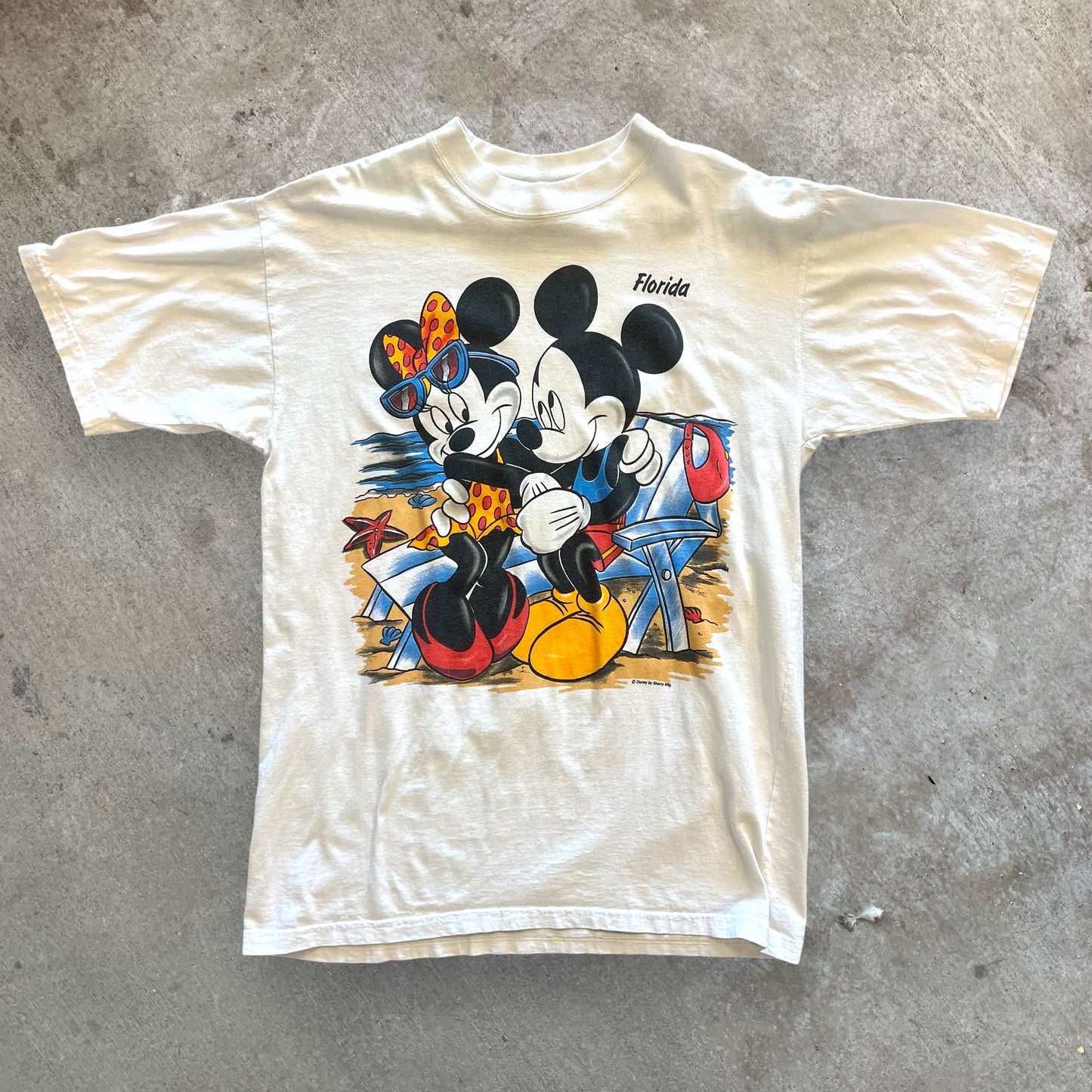 (L) 90s Mickey & Minnie Mouse Tshirt