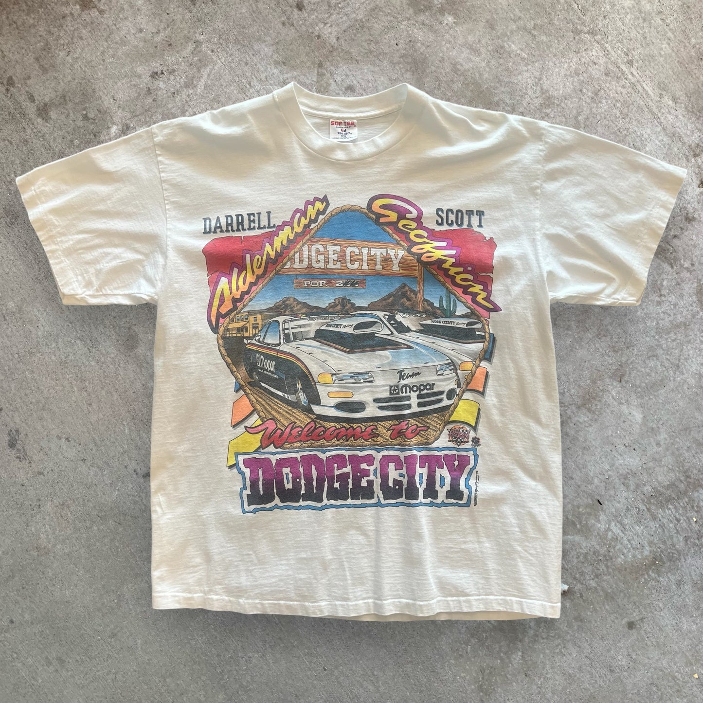 (XXL) 90s ‘Dodge City’ Racing Tshirt