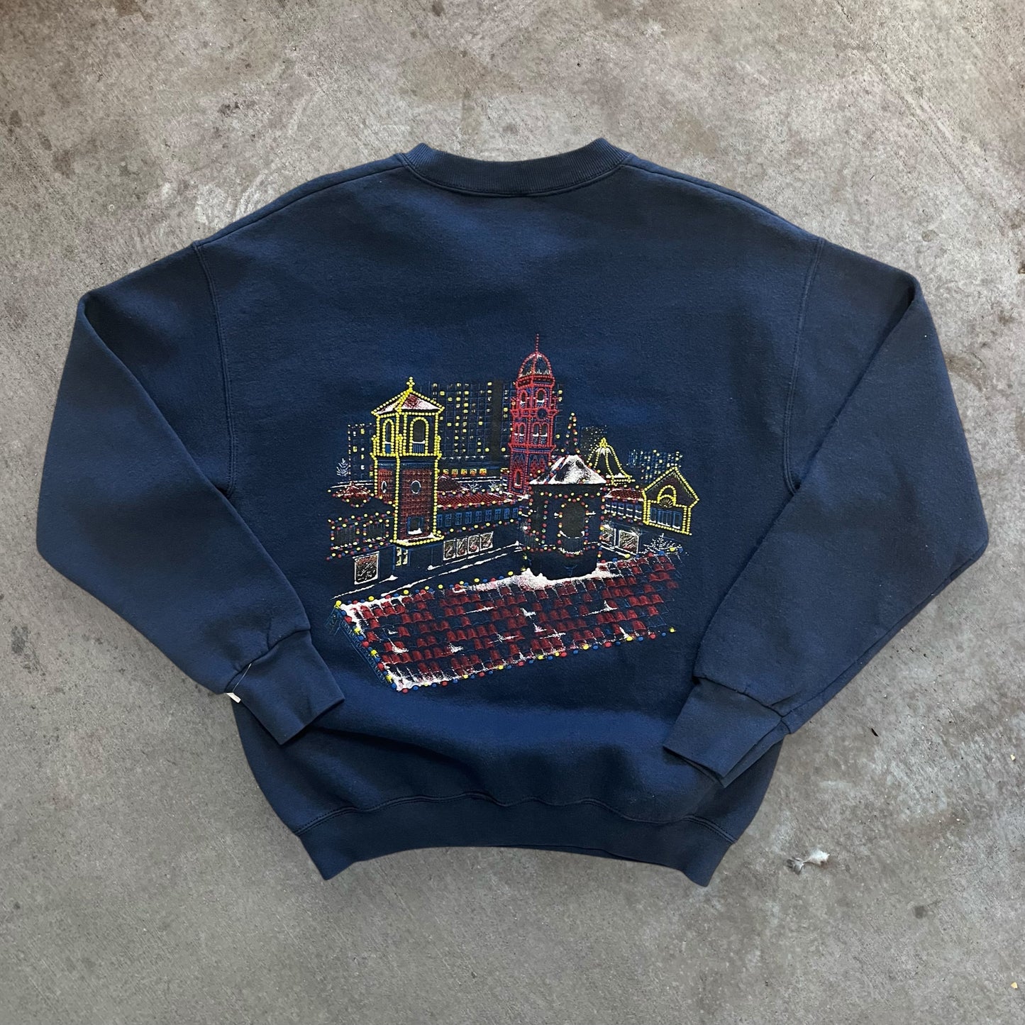 (M) 90s Kansas City Puff-Print Crewneck