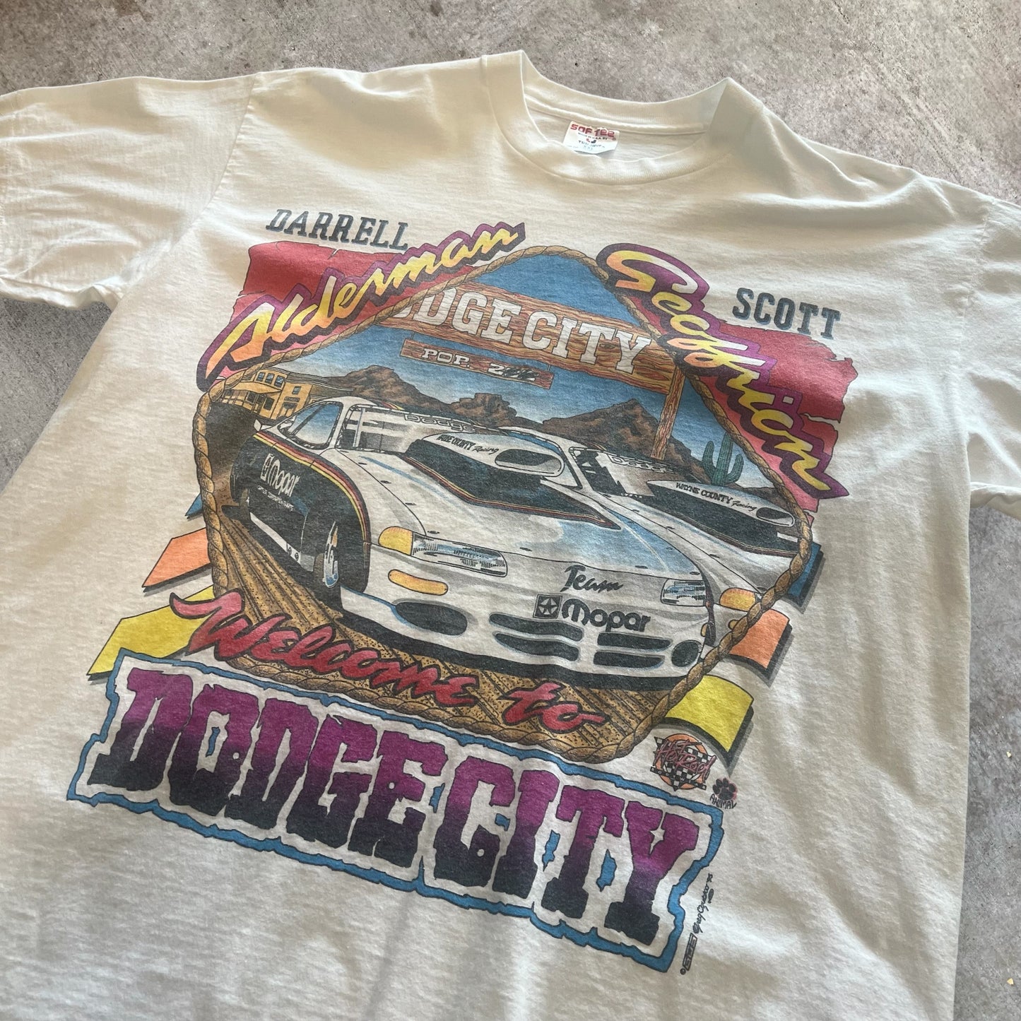 (XXL) 90s ‘Dodge City’ Racing Tshirt