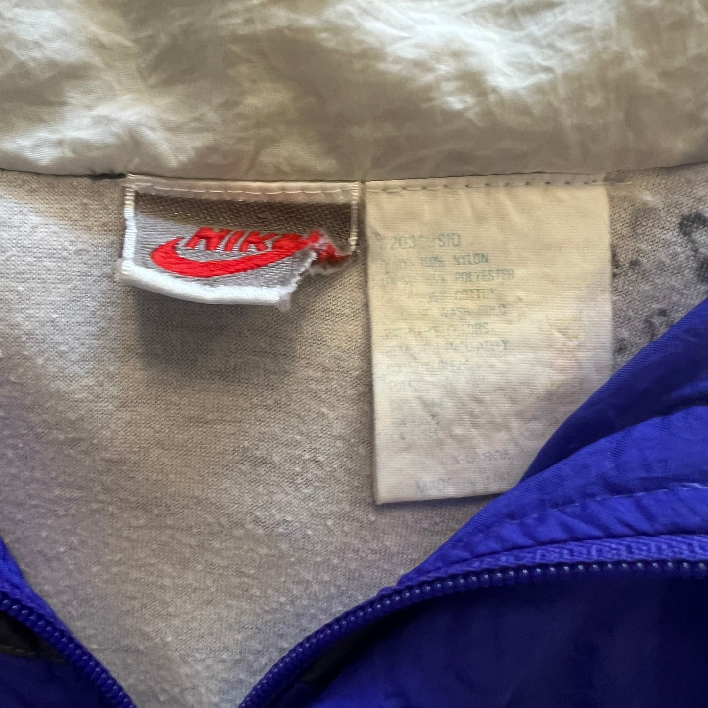 (XL) 90s Fleece Lined Lightweight Nike Jacket