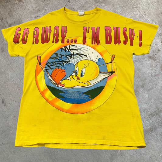 (XL) 90s Looney Tunes Tweety Bird Big Print Shirt
