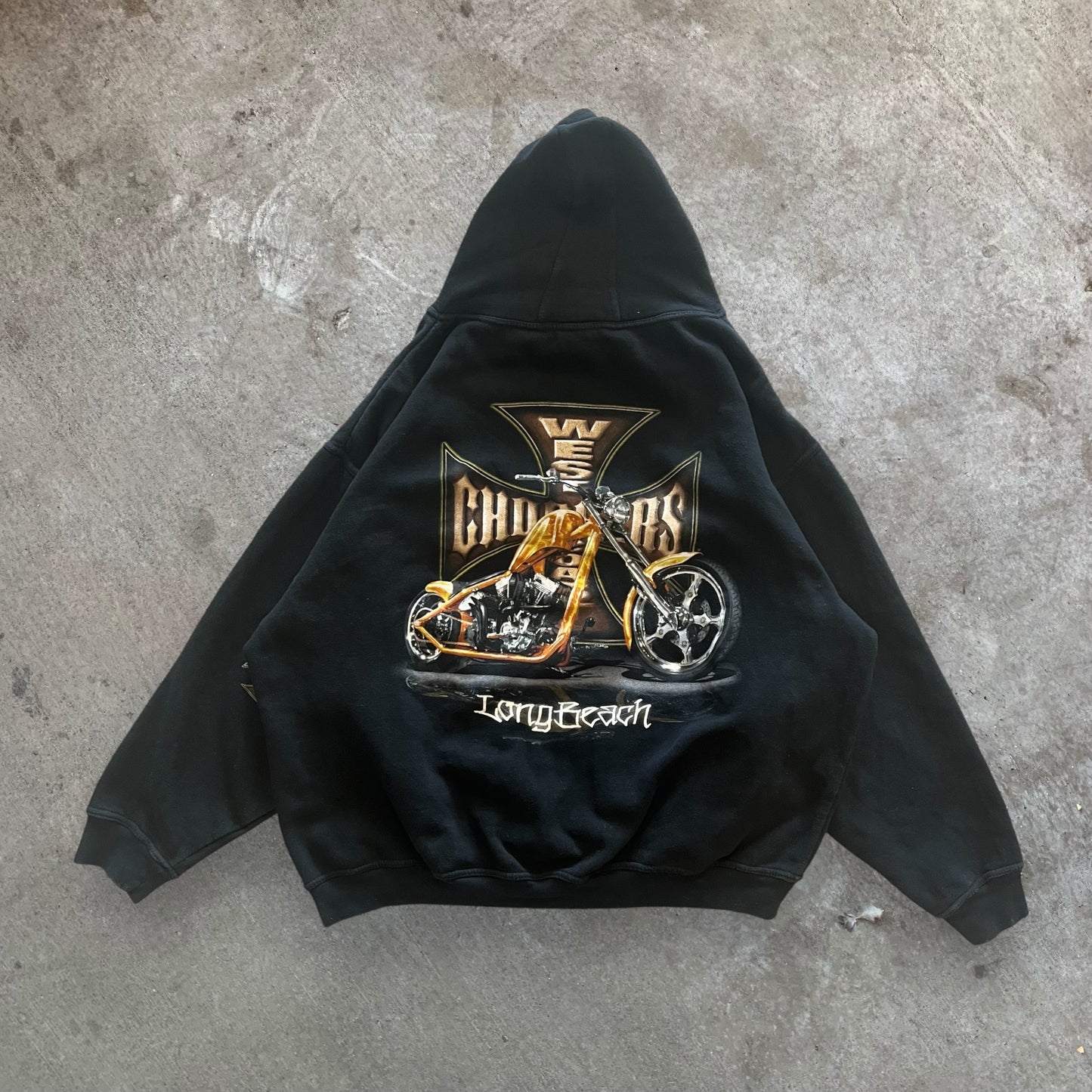 (XL) 90s West Coast Choppers Biker Sweatshirt