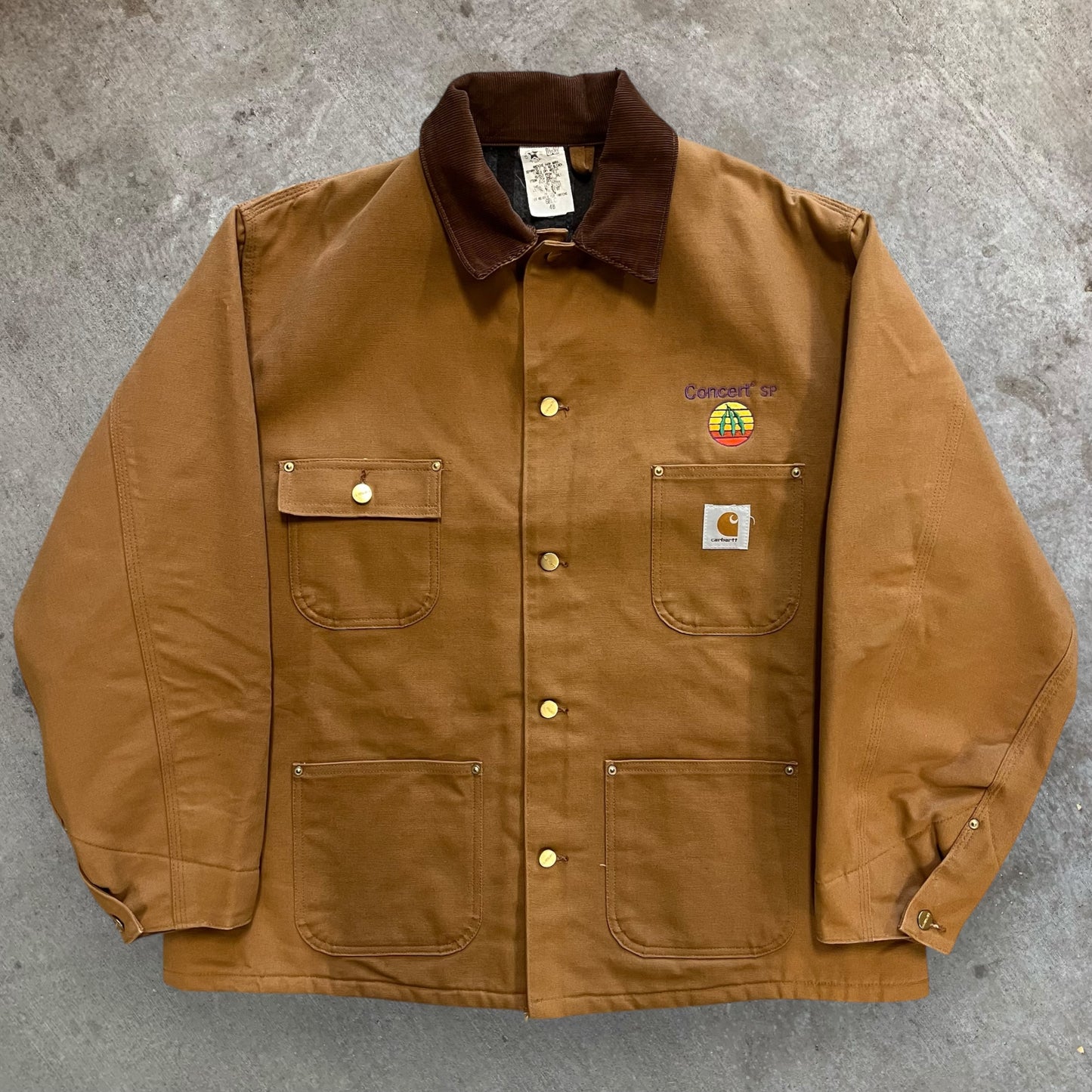 (XL/XXL) 90s Carhartt Brown Chore Jacket