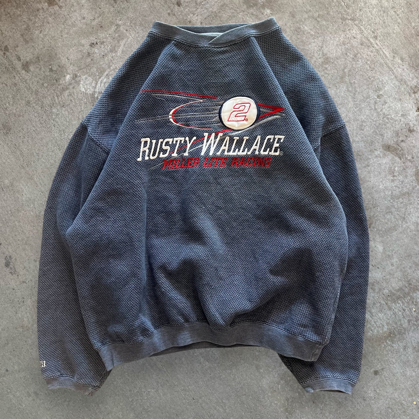 (L) 90s Rusty Wallace Nascar Crewneck