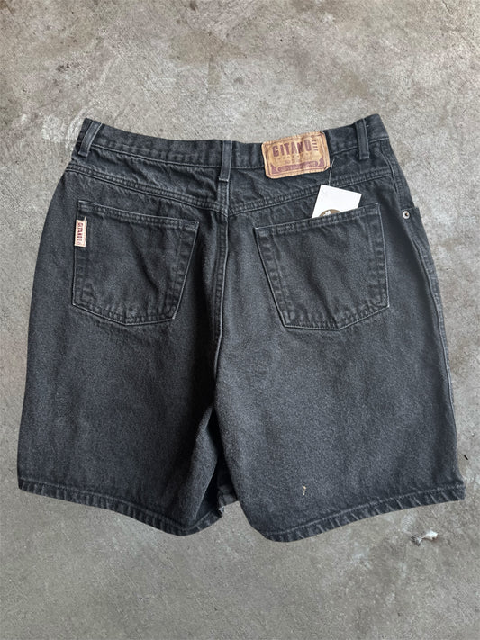 (32) 90s Citano Black Jean Shorts