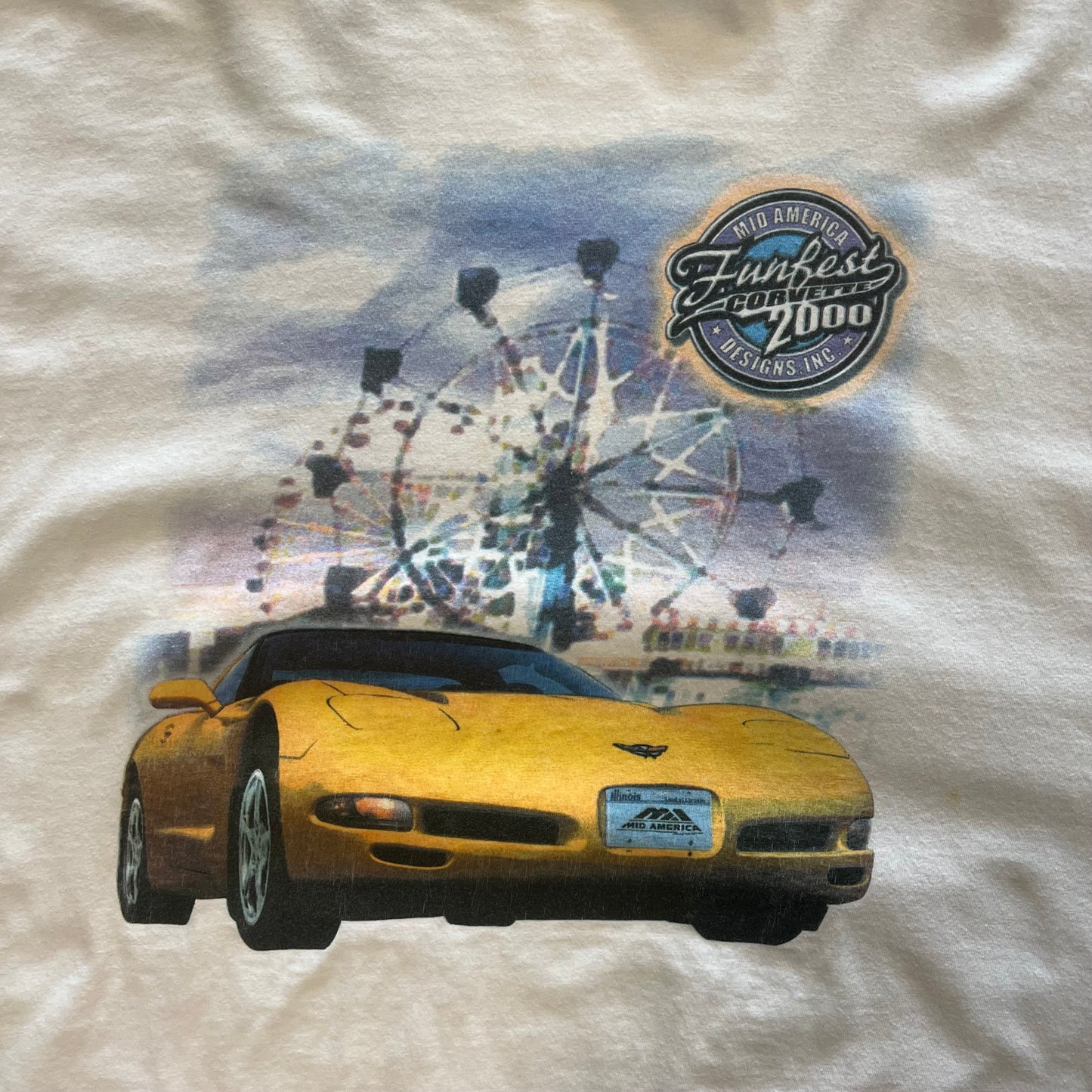 (XXL) 2000 Corvette Funfest Car Tshirt