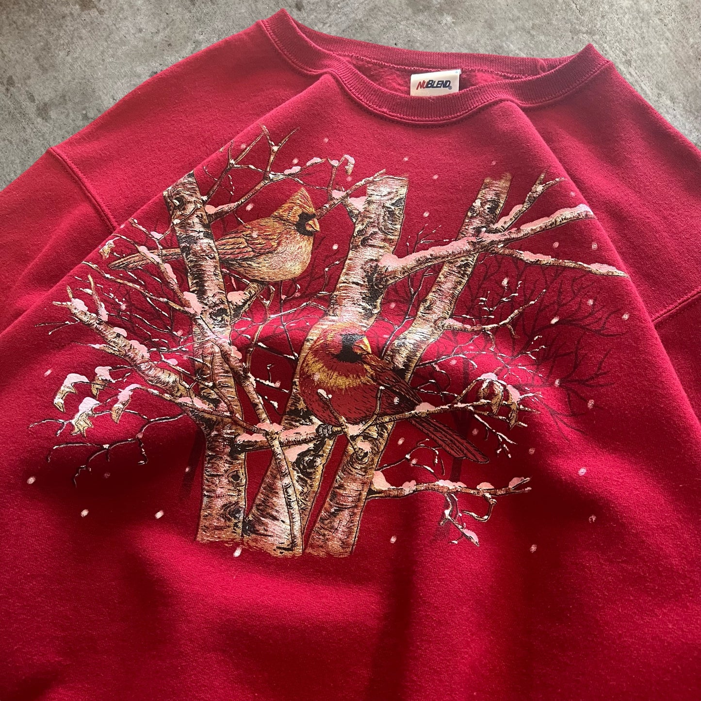 (M) 90s Cardinals Bird Crewneck