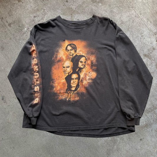 (XL) Early 2000s Disturbed Band Longsleeve Shirt