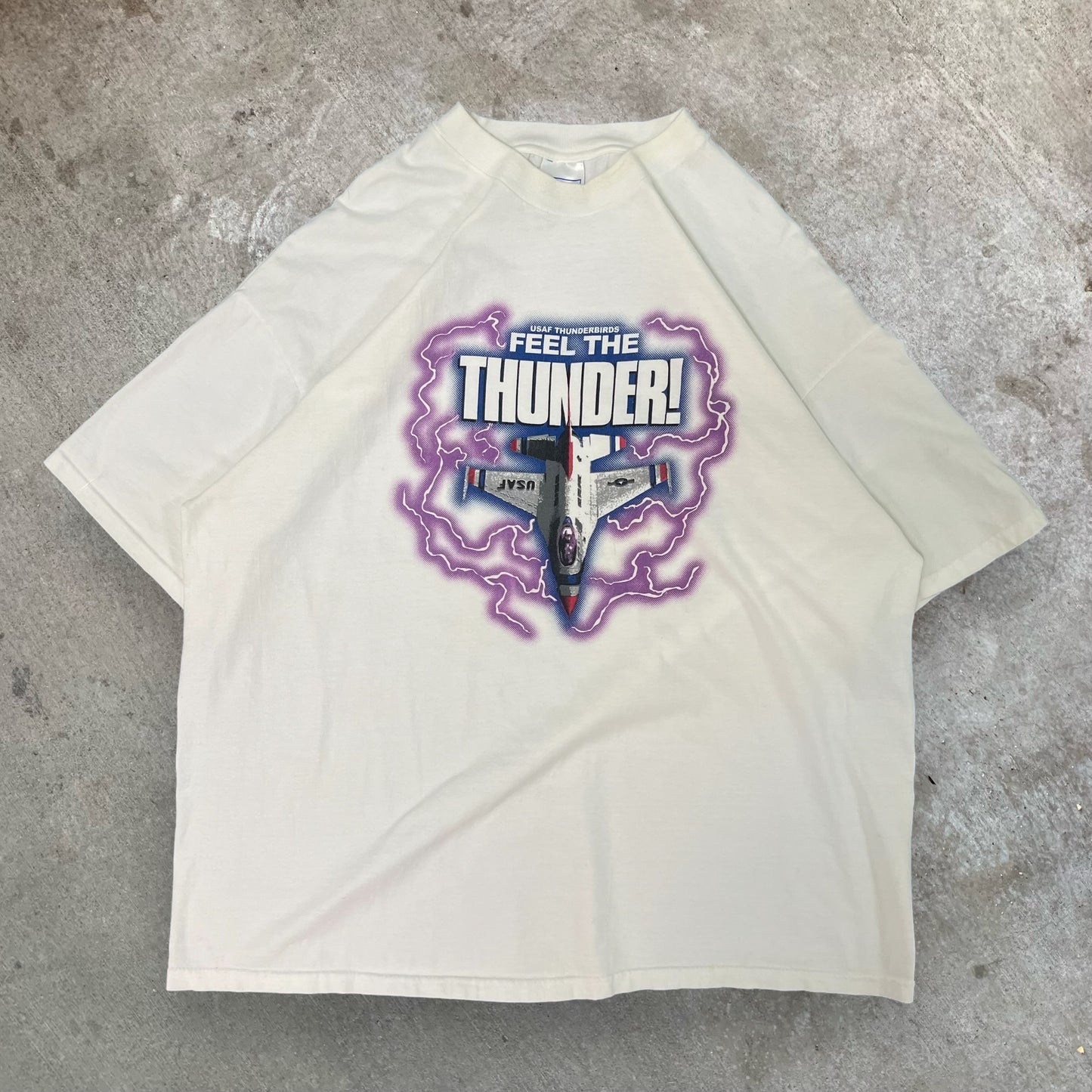 (XXL) 90s Quad City Airshow ‘Feel The Thunder’ Tshirt