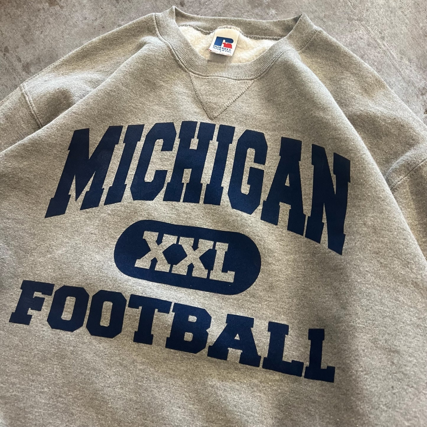 (L) 90s Michigan Football Crewneck