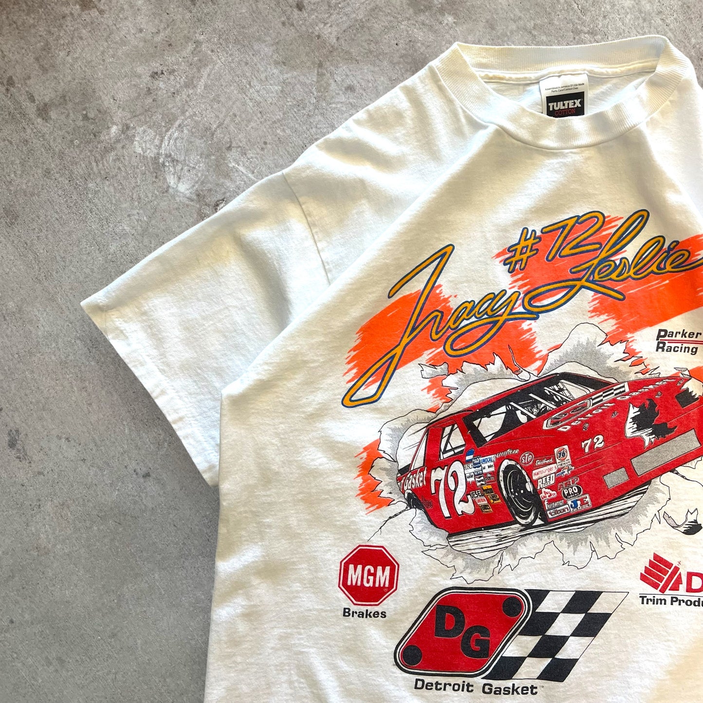 (L) 90s Tracy Leslie Nascar Tshirt