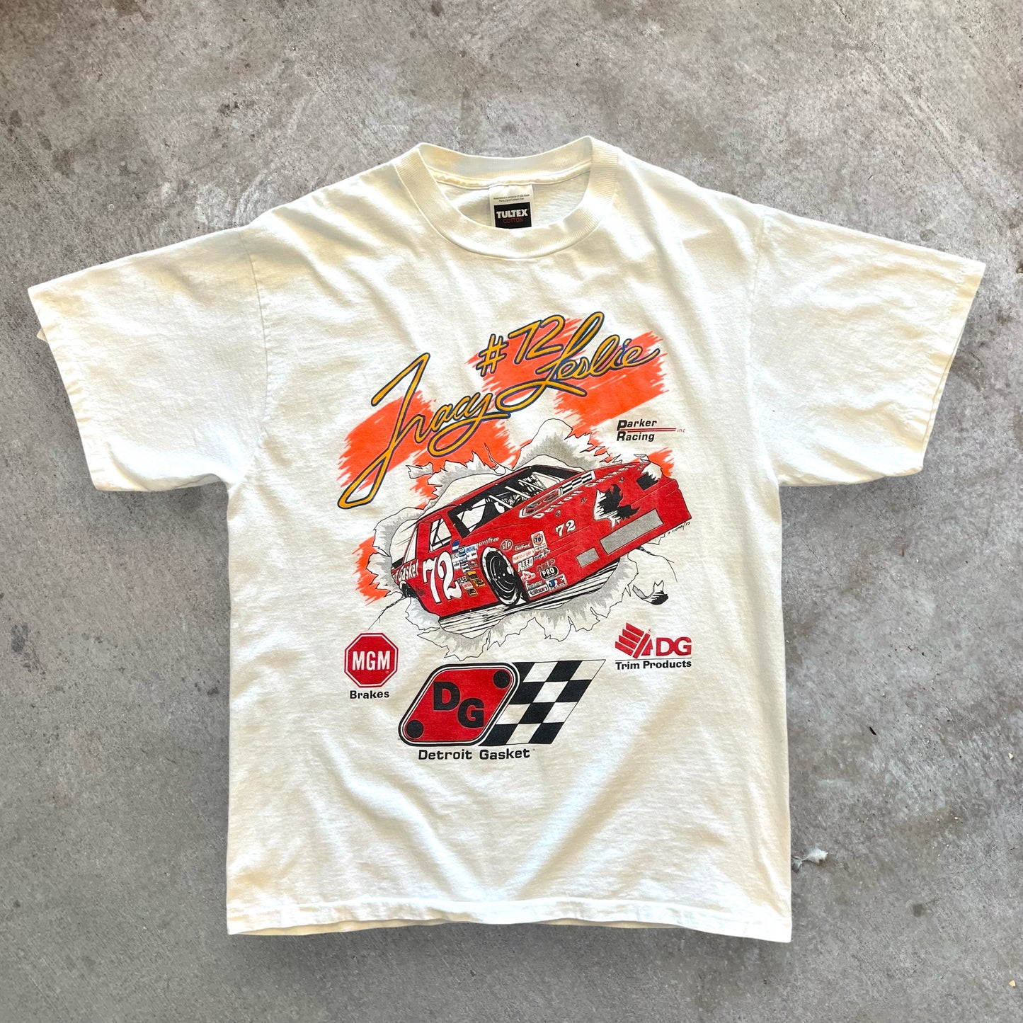 (L) 90s Tracy Leslie Nascar Tshirt