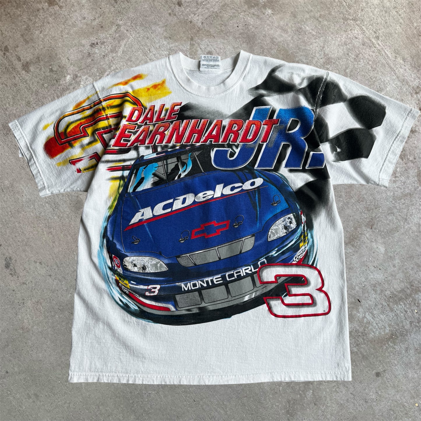 (XL) 90s Dale Earnhardt Jr Delco Racing AOP Shirt