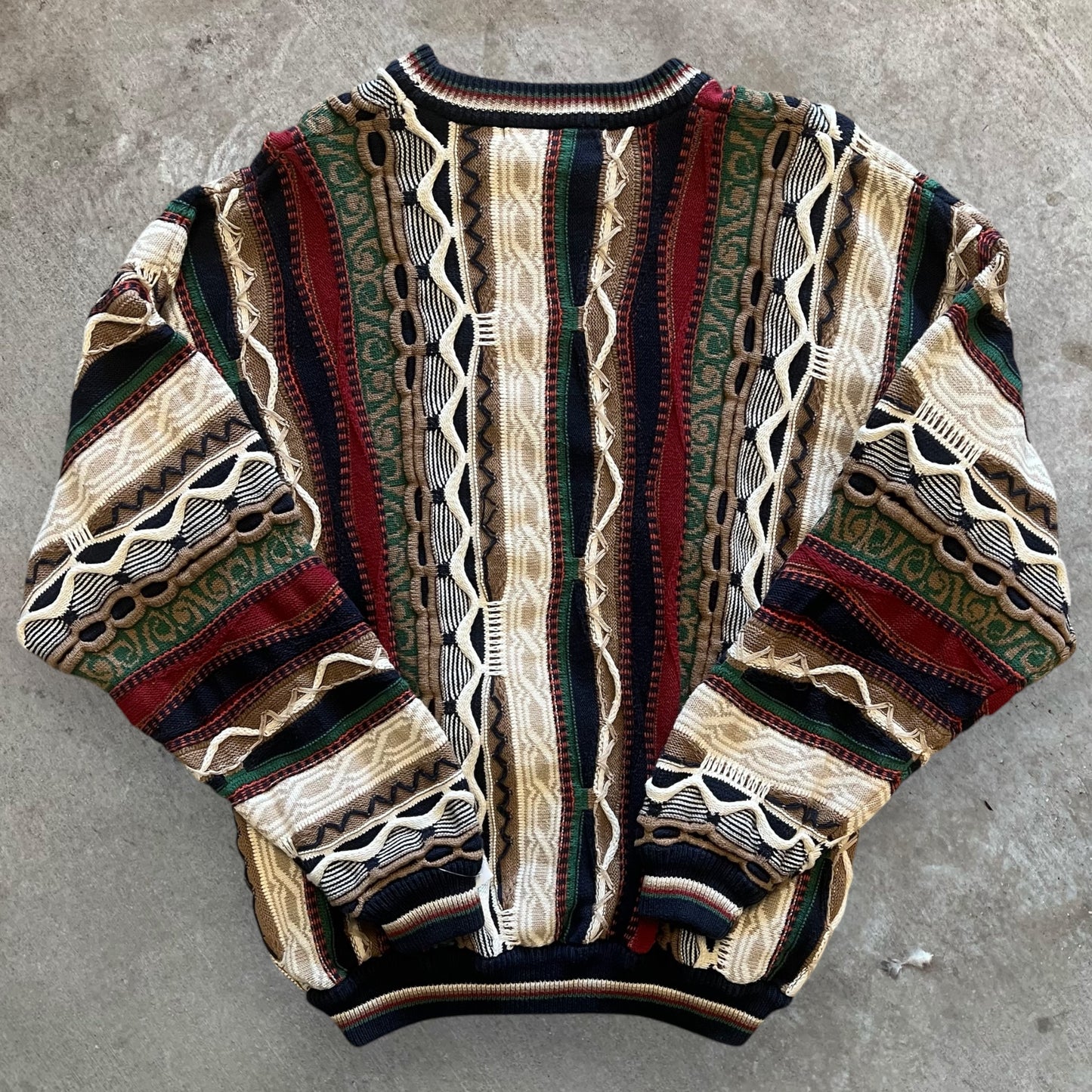 (XL) 90s Cotton Traders Multicolor 3D Knit Sweater