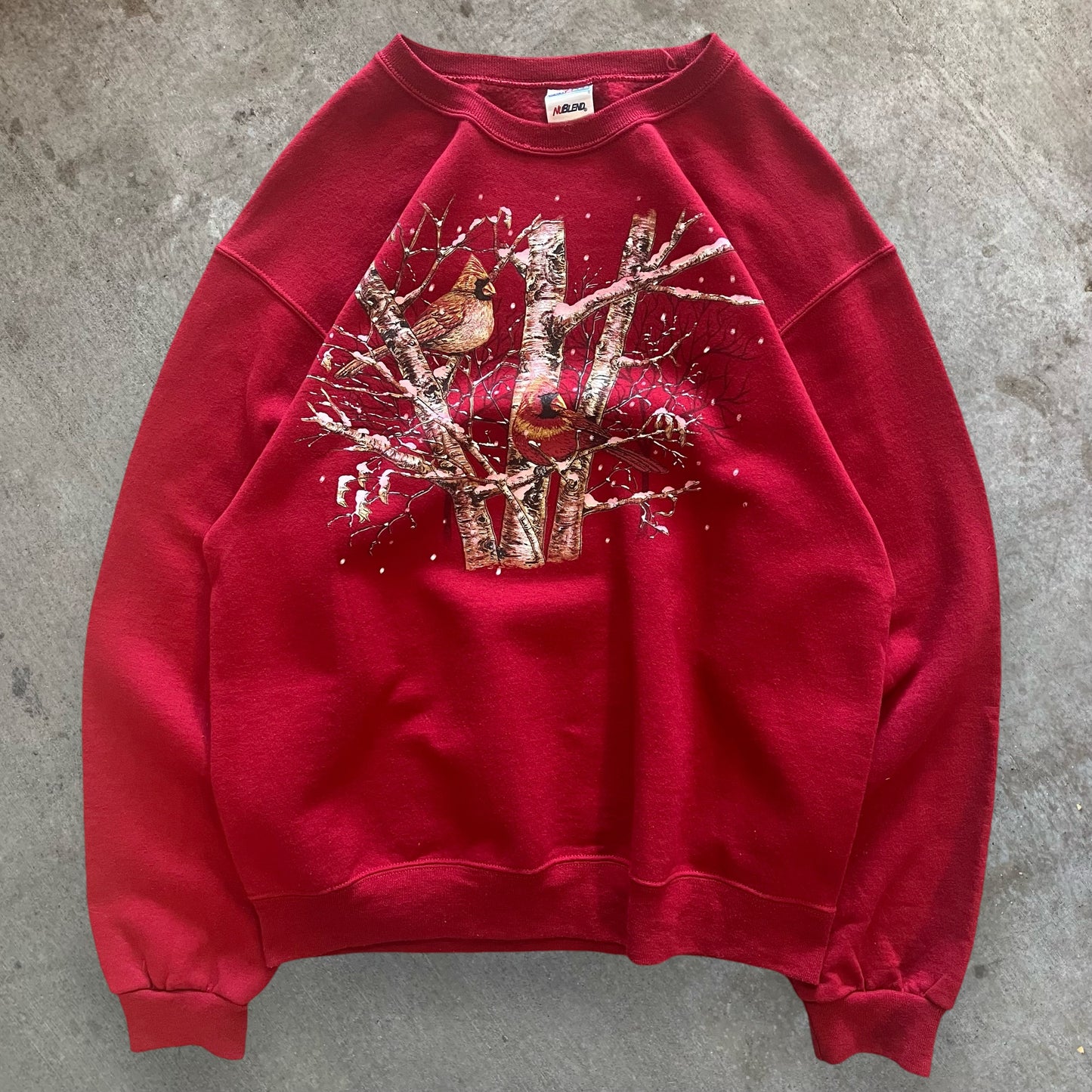 (M) 90s Cardinals Bird Crewneck