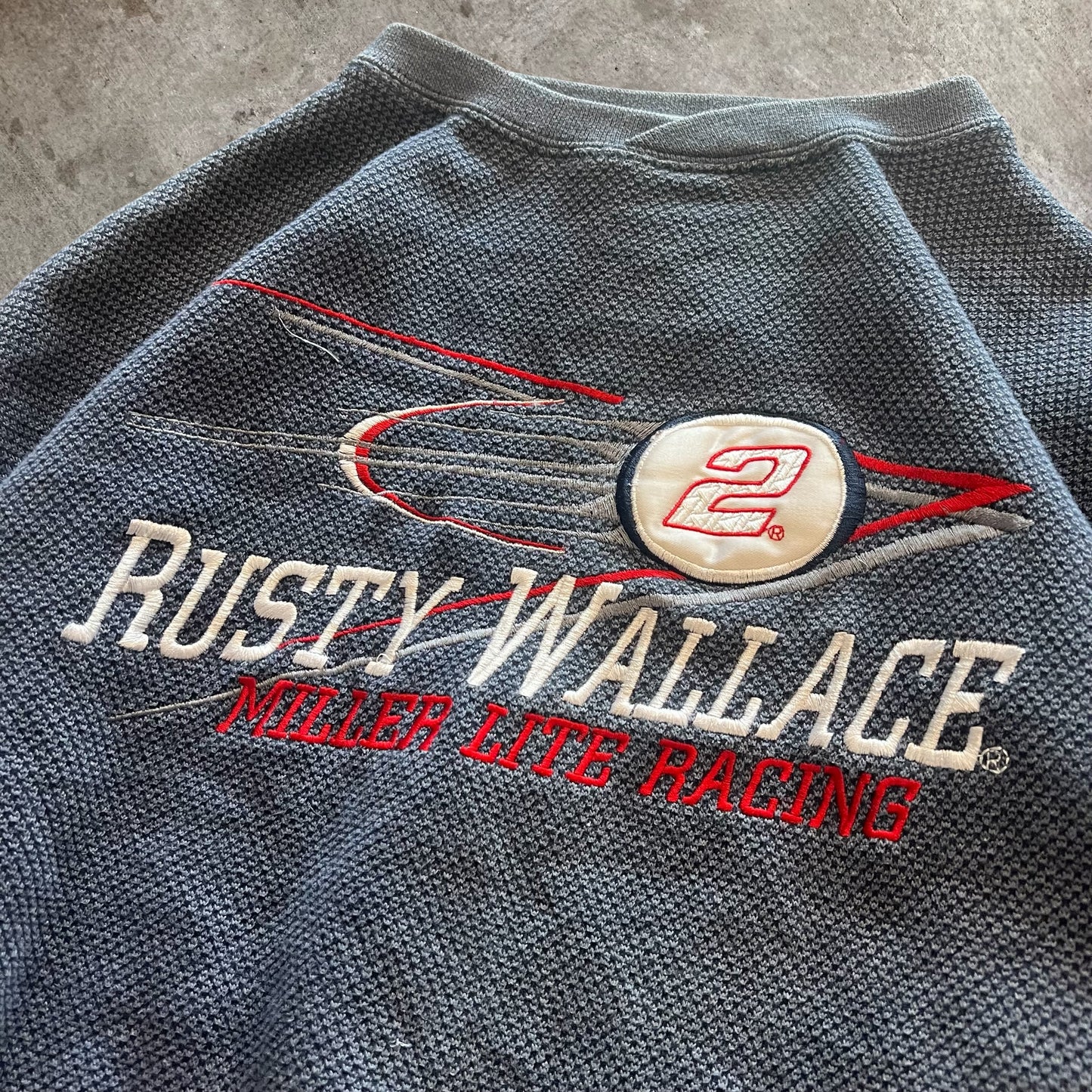 (L) 90s Rusty Wallace Nascar Crewneck