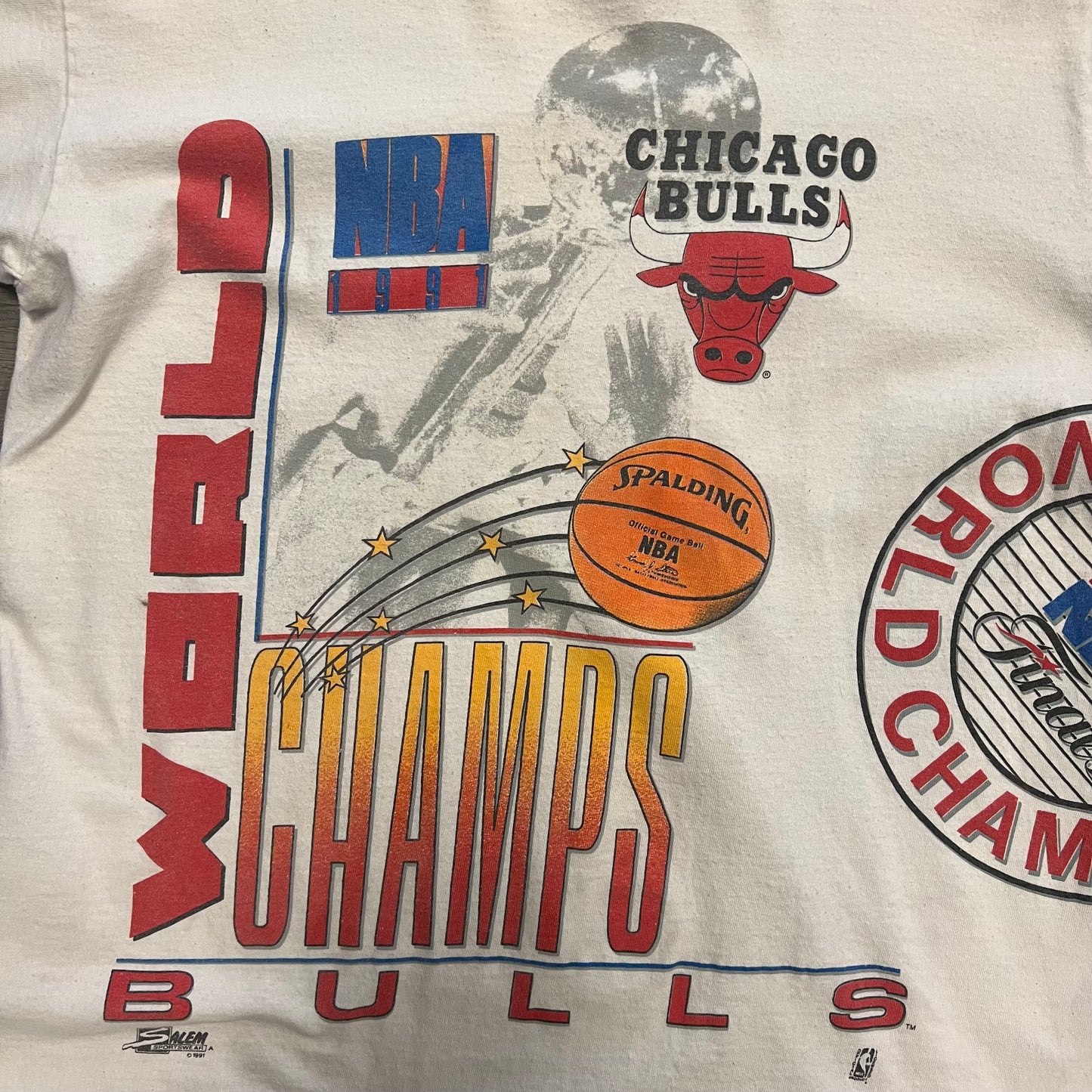 (L) 1992 Chicago Bulls World Champs AOP Tshirt